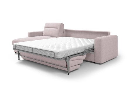 Sofa Lugano jest wielozadaniowa, w dzień będzie gustowny miejscem do relaksu, w nocy zagwarantuje komfortowy sen.