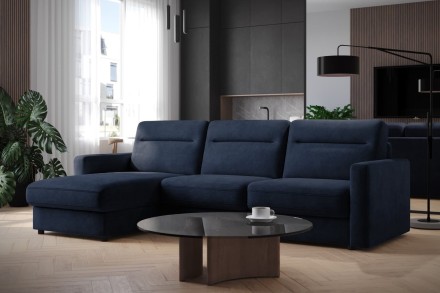 Sofa Lugano jest wielozadaniowa, w dzień będzie gustowny miejscem do relaksu, w nocy zagwarantuje komfortowy sen.