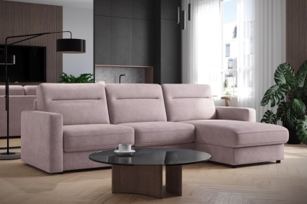 Sofa Lugano jest wielozadaniowa, w dzień będzie gustowny miejscem do relaksu, w nocy zagwarantuje komfortowy sen.