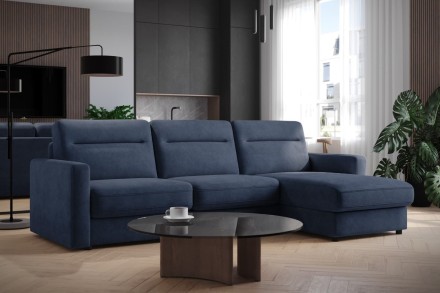 Sofa Lugano jest wielozadaniowa, w dzień będzie gustowny miejscem do relaksu, w nocy zagwarantuje komfortowy sen.