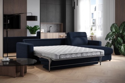 Sofa Lugano jest wielozadaniowa, w dzień będzie gustowny miejscem do relaksu, w nocy zagwarantuje komfortowy sen.