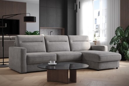 Sofa Lugano jest wielozadaniowa, w dzień będzie gustowny miejscem do relaksu, w nocy zagwarantuje komfortowy sen.