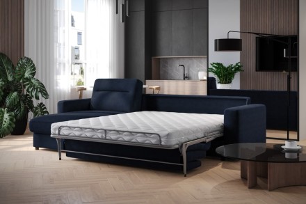 Sofa Lugano jest wielozadaniowa, w dzień będzie gustowny miejscem do relaksu, w nocy zagwarantuje komfortowy sen.