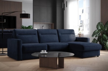 Sofa Lugano jest wielozadaniowa, w dzień będzie gustowny miejscem do relaksu, w nocy zagwarantuje komfortowy sen.