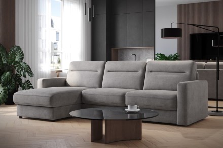 Sofa Lugano jest wielozadaniowa, w dzień będzie gustowny miejscem do relaksu, w nocy zagwarantuje komfortowy sen.