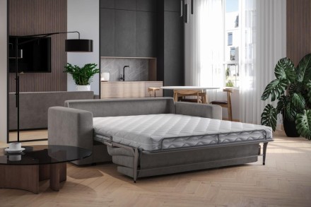 Sofa Lugano jest wielozadaniowa, w dzień będzie gustowny miejscem do relaksu, w nocy zagwarantuje komfortowy sen.