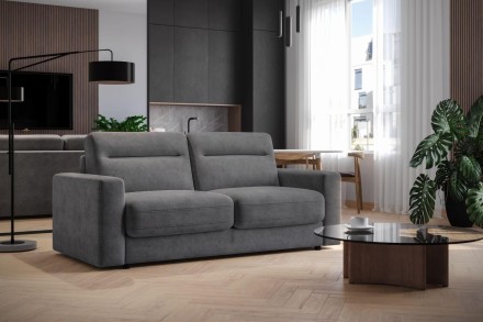 Sofa Lugano jest wielozadaniowa, w dzień będzie gustowny miejscem do relaksu, w nocy zagwarantuje komfortowy sen.