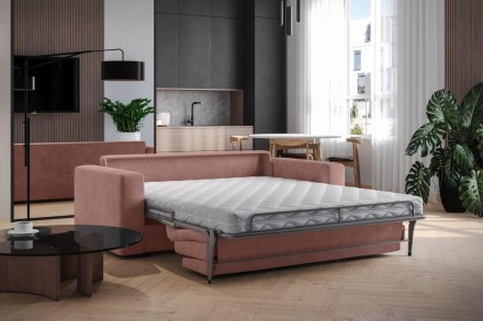 Sofa Lugano jest wielozadaniowa, w dzień będzie gustowny miejscem do relaksu, w nocy zagwarantuje komfortowy sen.