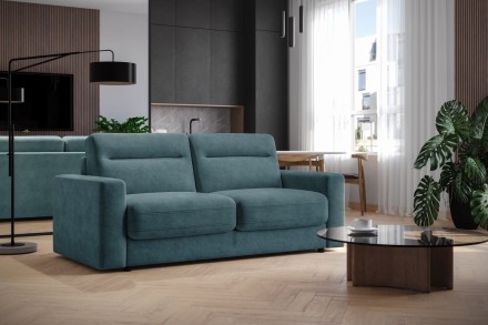 Sofa Lugano jest wielozadaniowa, w dzień będzie gustowny miejscem do relaksu, w nocy zagwarantuje komfortowy sen.