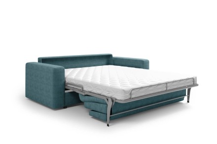 Sofa Lugano jest wielozadaniowa, w dzień będzie gustowny miejscem do relaksu, w nocy zagwarantuje komfortowy sen.