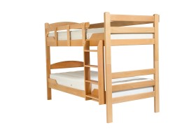 Drewniane łóżko dwupoziomowe Beaumont.