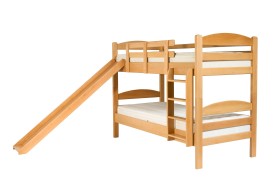 Wysokiej jakości drewniane łóżko piętrowe Cholet wykonane jest z drewna dębowego.