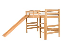 Wysokiej jakości drewniane łóżko piętrowe Rouen wykonane jest z drewna bukowego.