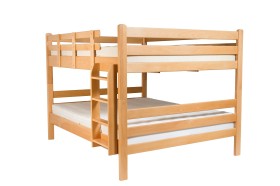Drewniane łóżko dwupoziomowe Taormina. 