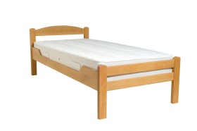 Wysokiej jakości drewniane łóżko Almada wykonane jest z drewna dębowego.