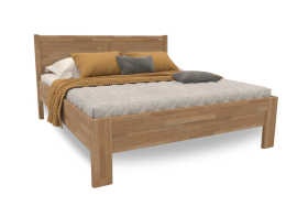 Solidne drewniane łóżko z solidną podstawą