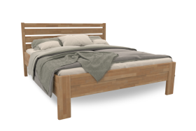 Łóżko z litego drewna bukowego lub dębowego