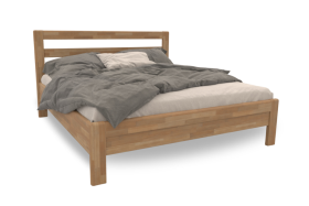 Przewiewne łóżko wykonane z wysokiej jakości drewna bukowego lub dębowego