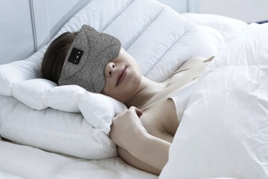Maska do spania Aerium Zensleep z Bluetooth dla spokojnego snu w domu i w podróży.