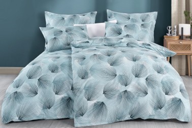 Pościel Ocean Leafs jest przyjemna w dotyku, doskonale odprowadza wilgoć i prawie się nie gniecie.