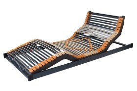 Regulowany stelaź, 16 pozycji Trioflex II Motor Quattro Memory bezprzewodowy, 120x200 cm Stelaż z 4 silnikami umożliwiającymi pozycjonowanie głowy, pleców, ud i łydek.