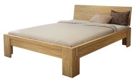 Łóżko z litego drewna bukowego lub dębowego