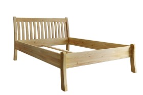 Łóżko Felix z drewna sosnowego z pochylonym wezgłowiem oraz materac Bohemica Medical Graphite z regulowaną twardością i 7-strefowym wsparciem to doskonałe połączenie komfortu i stylu.