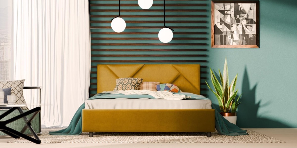 Tapicerowane łóżko