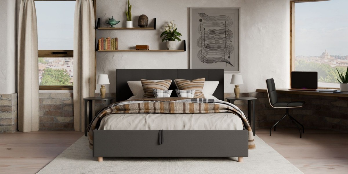 Tapicerowane łóżko